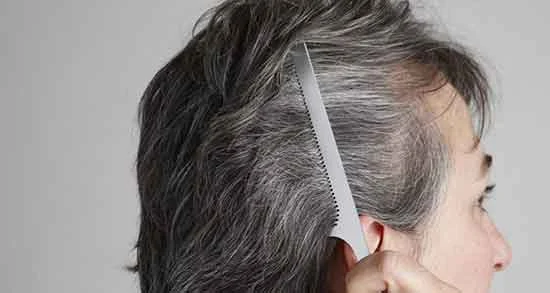 Rice bran oil for white hair