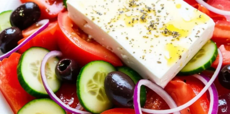 سالاد یونانی (Horiatiki Salata) | طرز تهیه اصیل، سریع و خوشمزه